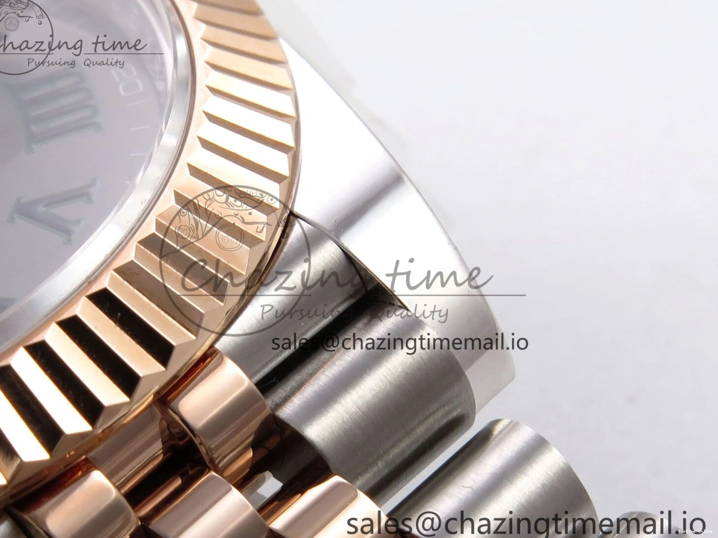 0214 DateJust 41 126331 ARF 1:1 Best Edition 904L Steel Gray Dial Green Roman Marker on SS RG Jubilee Bracelet SH3235（Gain Weight） FastDry 1103